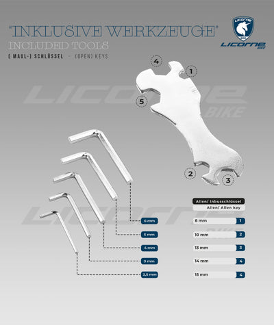 Licorne Bike Premium TrekkingBike in 28 Zoll - Fahrrad für Herren, Jungen, Mädchen und Damen - Shimano 21 Gang-Schaltung - Citybike - Männerfahrrad - L-V-ATB - Schwarz/Grau