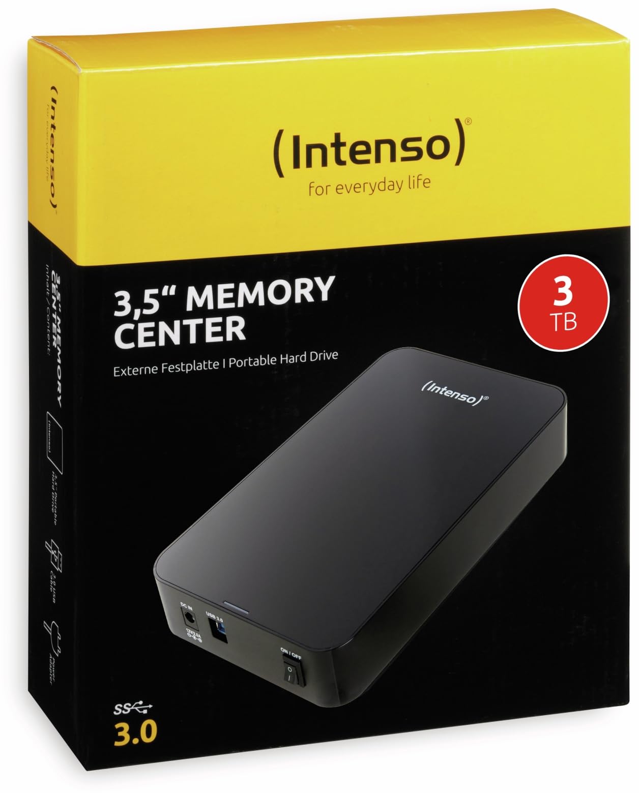 Intenso 3,5" Desktop HDD 3.0 3TB Memory Center