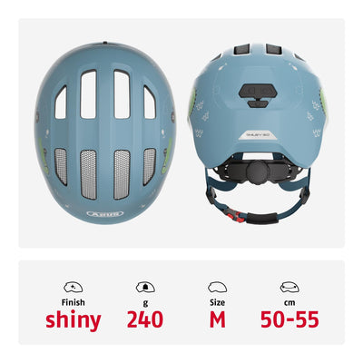 ABUS Unisex Fahrradhelm, Hellblau (Blue Croco), M (50-55 cm)