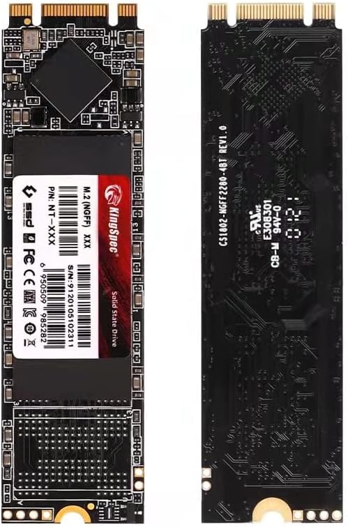 KingSpec 512GB M.2 SSD 2280, Interne Solid State Hard Drive-SATA iii 6Gb/s, M2 NGFF Disco Duro für Desktop Laptop (Lese-/Schreibgeschwindigkeit bis zu 580/520MB/s)