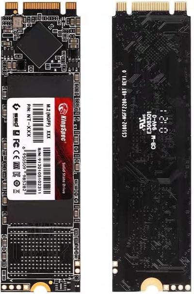 KingSpec 512GB M.2 SSD 2280, Interne Solid State Hard Drive-SATA iii 6Gb/s, M2 NGFF Disco Duro für Desktop Laptop (Lese-/Schreibgeschwindigkeit bis zu 580/520MB/s)