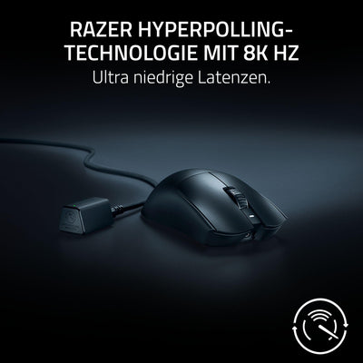 Razer Viper V3 Pro - Ultraleichte kabellose Esports Gaming-Maus (8k Hz HyperPolling, 54g leichtes Design, Focus Pro Sensor 35K DPI, HyperSpeed Wireless, 95 Stunden Akkulaufzeit) Schwarz