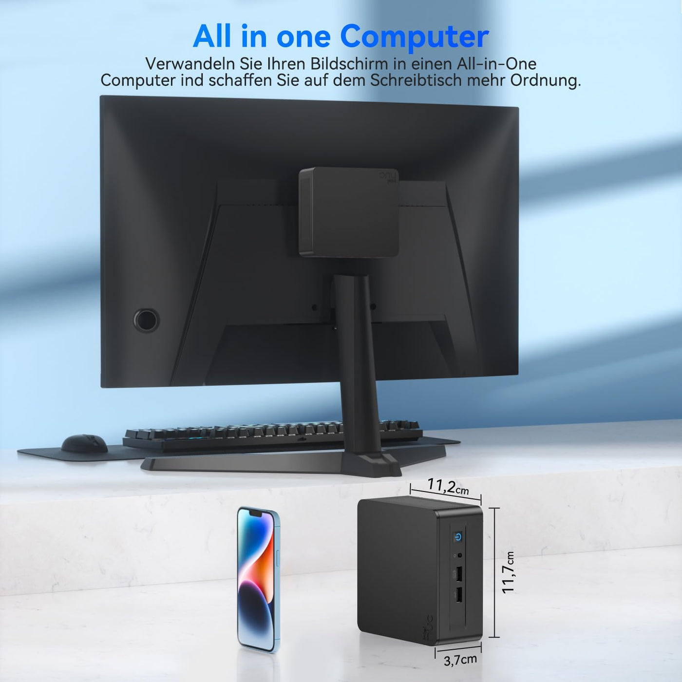 Intel/Asus NUC 13 Pro Mini PC Core i5-1340P |12 Kerne 16 Threads NUC13ANHi5 Mini Desktop Computer| 16GB RAM 1TB SSD| Windows 11 Pro Desktop Computer| 4K/8K UHD| HDMI| 2 x Thunderbolt 4| WiFi 6E| BT5,