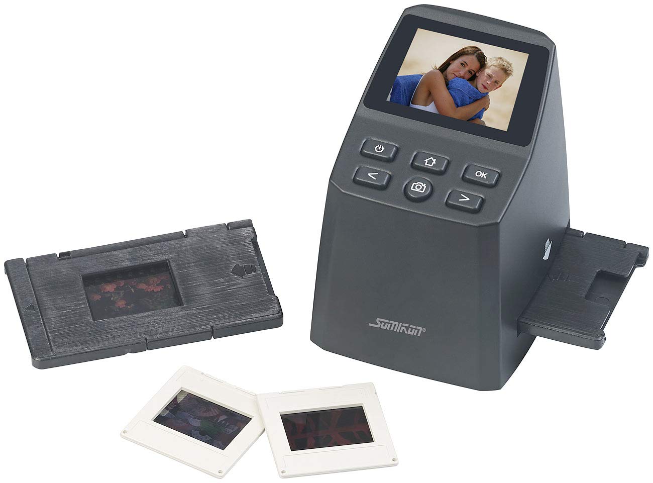 Somikon Dia und Negativscanner: Stand-Alone-Dia- & Negativ-Scanner mit 2,4" / 6,1 cm Display, 14,6 MP (Dia Betrachter, Dia Digitalisierer, Digitalisierung)