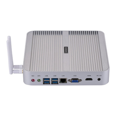 HUNSN Fanless Mini PC, Desktop Computer, HTPC, Kodi Box, Intel Core I3 4005U, Windows 11 pro or Linux Ubuntu, BM01, AC WiFi, BT, VGA, HDMI, 4 x USB3.0, 2 x USB2.0, LAN, 16G RAM 512G SSD