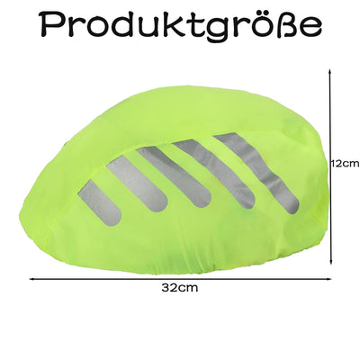 ARROMI 2 Stück Fahrradhelm Regenschutz, Rucksack Regenschutz, atmungsaktiver und wasserfester Helmüberzug, für Wandern, Camping, Radfahren, Step by Step Regenschutz(Fluoreszierendes Grün)