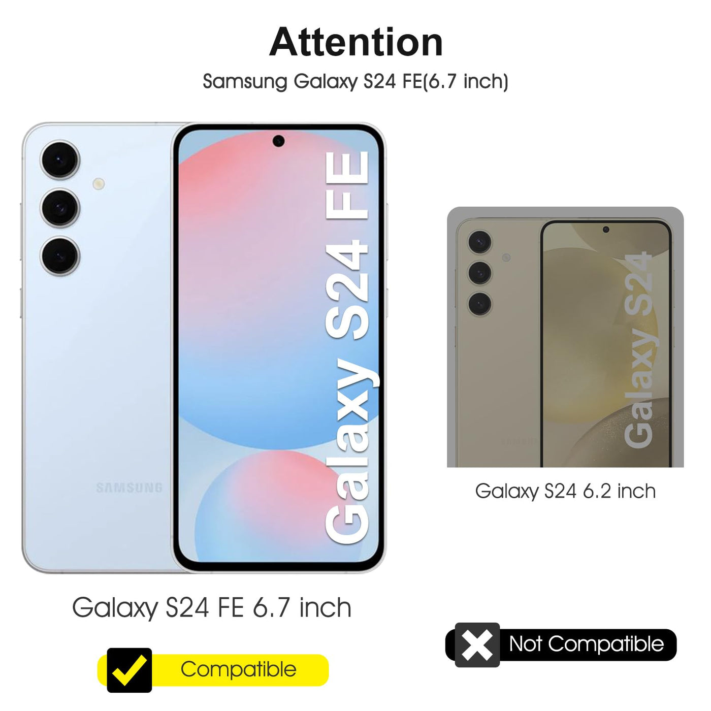 SPARIN für Samsung Galaxy S24 FE Panzer Schutz Glas, mit Positionierhilfe, HD-klar Schutzglas und Kameraschutz für Samsung S24 FE, 6,7 Zoll, Anti-Kratz & Blasen