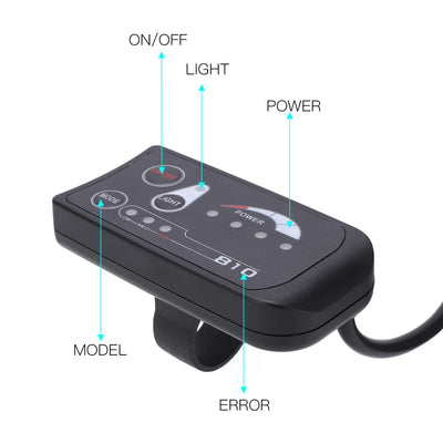 Dilwe 36V 48V LED S810 Elektrofahrrad-Display, Einstellungen Anpassen Gangspeicher Elektrofahrrad LED-Anzeigefeld f¨¹r Elektrofahrrad-RollerElectric refitting Accessories