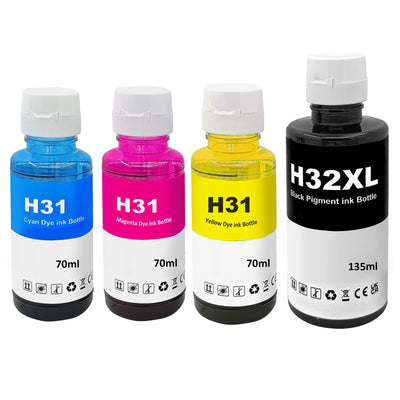 LAIPENG 31 32XL Tinte Kompatibel mit HP 31 32 XL für Smart Tank 315 319 455 515 516 530 555 558 559 570 655 670 790 5105 7005 7006 7305 7306 7605 415 419 Drucker Multipack (BK/C/M/Y)