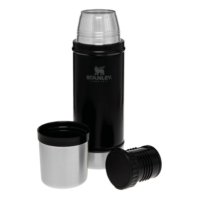 Stanley Classic Legendary Thermosflasche 473 ml - Thermos Hält 15 Stunden Heiß oder Kalt - Edelstahl Thermoskanne - BPA-Frei - Spülmaschinenfest - Matte Black