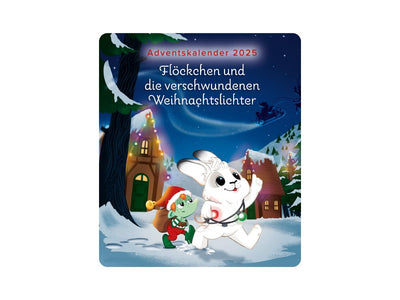 tonies Hörfigur für Toniebox, Adventskalender 2025 - Flöckchen und die verschwundenen Weihnachtslichter, Hörspiel für Kinder ab 3 Jahren, Spielzeit ca. 120 Minuten