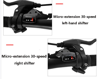 Wmmner Mountainbike 26 Zoll Carbonstahl Stoßdämpfendes Fahrrad Outdoor-Fahren Geschwindigkeitswechsel Offroad-Fahrrad Für Schüler/a/27-Gang