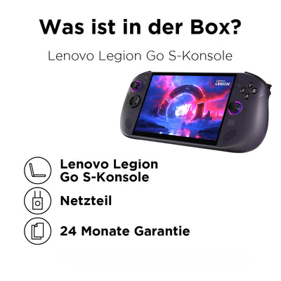 Lenovo Legion Go S Gaming Konsole | 8" WUXGA Display | AMD Ryzen Z2 Go | 16GB RAM | 1TB SSD | AMD Radeon Grafik | SteamOS | Nebula Nocturne schwarz