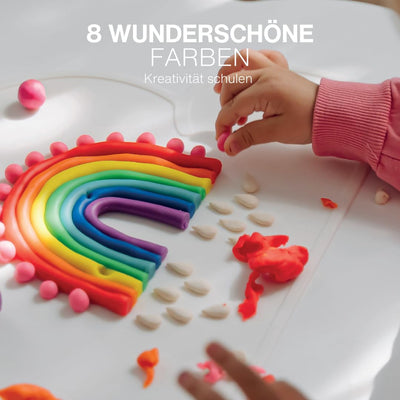 KNETÄ Vegane Spielknete (8X 50g Bag Sets) I Knete für Kinder ab 1 Jahr I Ungiftig I Knete Kleinkinder I Knet Set …