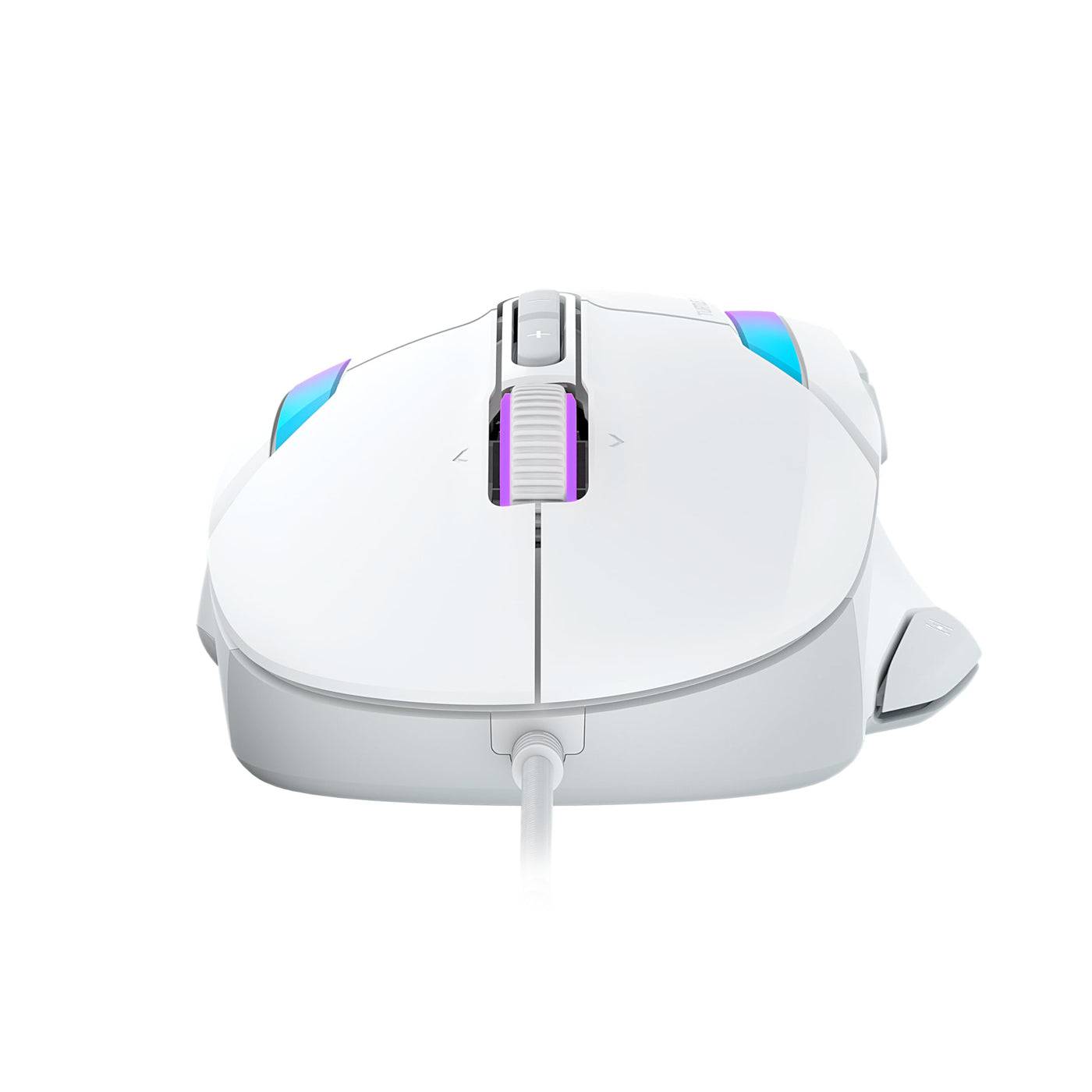 Turtle Beach Kone II – Ergonomische RGB-Gaming-Maus, 26K DPI Optischer Sensor, optische Schalter mit 100 Mio. klick-Lebensdauer, 23 programmierbare Funktionen, 4D-Scroll-Rad, Weiß
