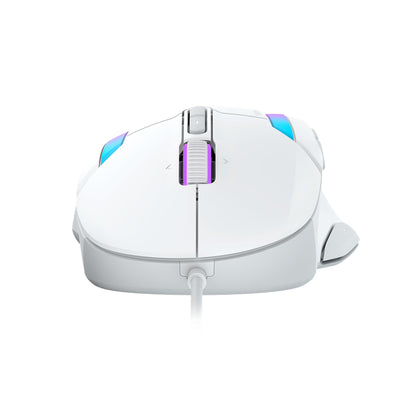 Turtle Beach Kone II – Ergonomische RGB-Gaming-Maus, 26K DPI Optischer Sensor, optische Schalter mit 100 Mio. klick-Lebensdauer, 23 programmierbare Funktionen, 4D-Scroll-Rad, Weiß