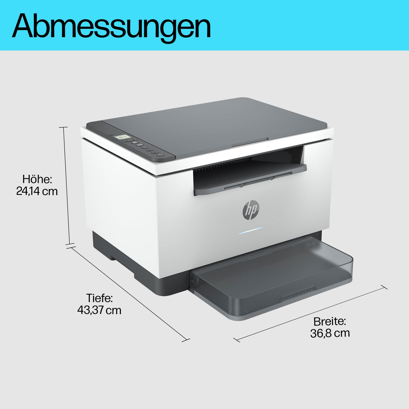 HP LaserJet MFP M234dw Multifunktionslaserdrucker, Schwarzweiß, 3-in-1 Drucker, Scanner, Kopierer, WLAN, LAN, Duplex, Airprint, 29 S/Min