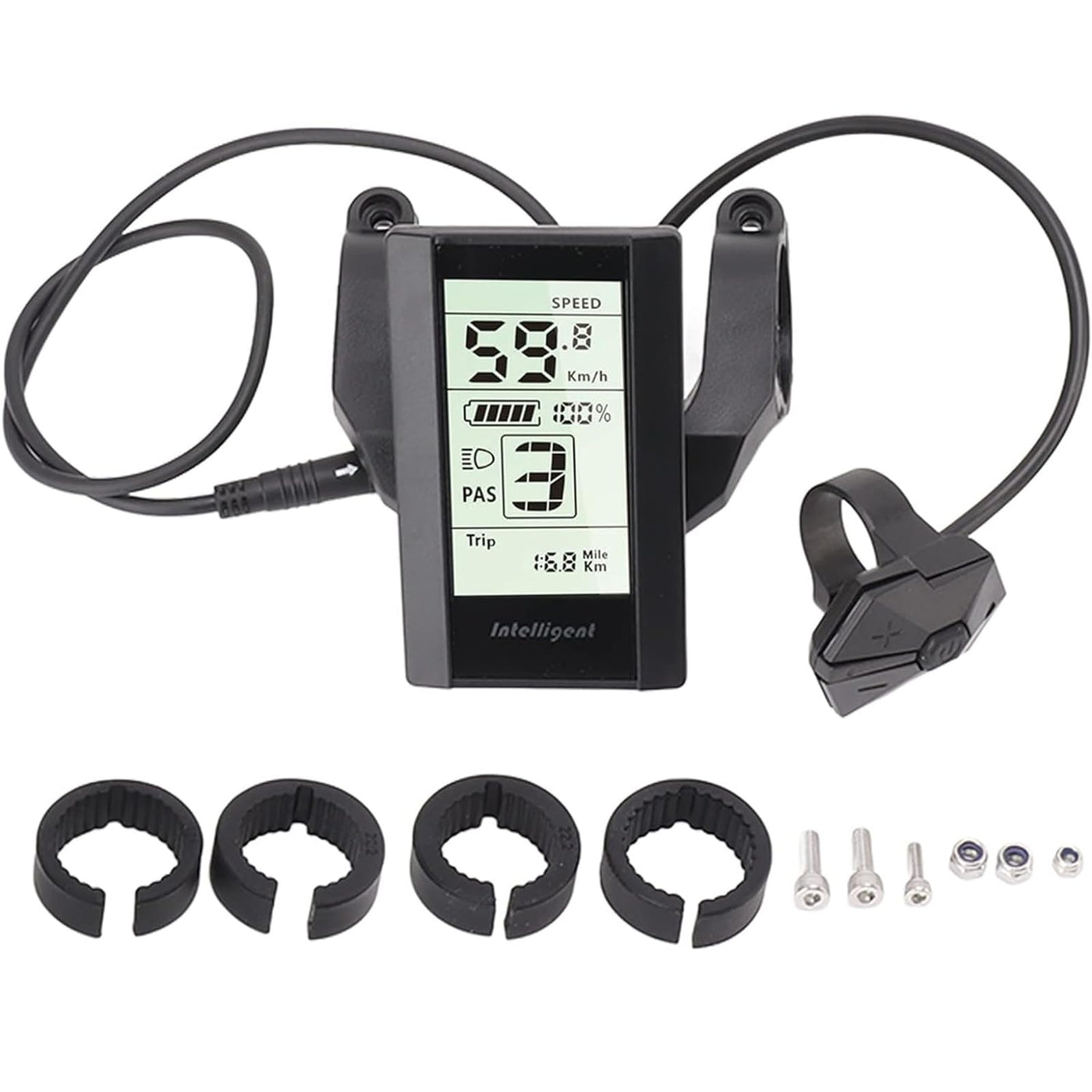 BAFANG Display Elektrofahrrad LCD C965 Geschwindigkeitsmesser Ebike-Zubehör 24V 36V 48V 52V 5Pin Kompatibel BBS01B BBS02B BBSHD1000W Mittelmotor Elektrofahrrad-Umrüstsatz