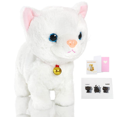 Smalody Interactive Plüschtiere, Neuheit Sound Control Elektronische Katze Elektronische Haustiere Roboter Katze Geschenk für Kinder