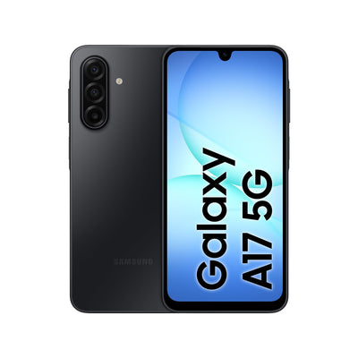 Samsung Galaxy A17 5G AI Smartphone, KI-Handy mit Android, Dünner 7,5-mm-Rahmen, 50-MP-Kamera, 128 GB Speicher, 4 GB RAM, 5.000-mAh-Akku, Black, 2,5 Jahre Herstellergarantie [Exklusiv auf Amazon]