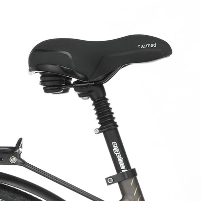 Fischer E-Bike City, CITA 6.0i Elektrofahrrad für Damen und Herren, RH 44 cm, Mittelmotor 50 Nm, 36 V Akku im Rahmen, Platingrau matt, 28 Zoll