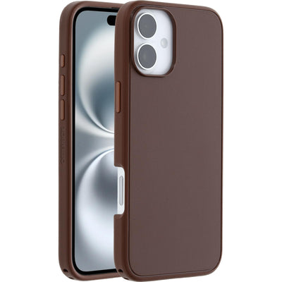 OtterBox Symmetry Series MagSafe Hülle für iPhone 16 Plus, stoßfest, sturzsicher, dünne Schutzhülle, 3X mehr Stürze als nach Militärstandard, Braun