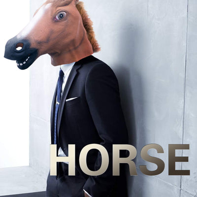 molezu Pferdemaske für Weihnachten Maske latex Tiermaske Erwachsene Weihnachtsmaske Pferdekopf Pferd Kostüm für Weihnachten Party Dekoration