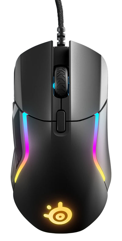 SteelSeries Rival 5 - Gaming-Maus - TrueMove Air Optische Sensor mit 18CPI - 9 programmierbare Tasten - Federleichte 85 Gramm, Schwarz