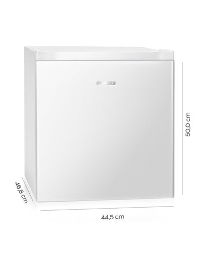 HEINRICHS Getränkekühlschrank 45L klein kompakt leise: 39db mit Kühlfach Mini-Bar; Tisch-Kühlschrank; Mini Kühlschrank mit separatem Kühlfach; perfekt geeignet für Büro Camping Garten Outdoor (Weiß)