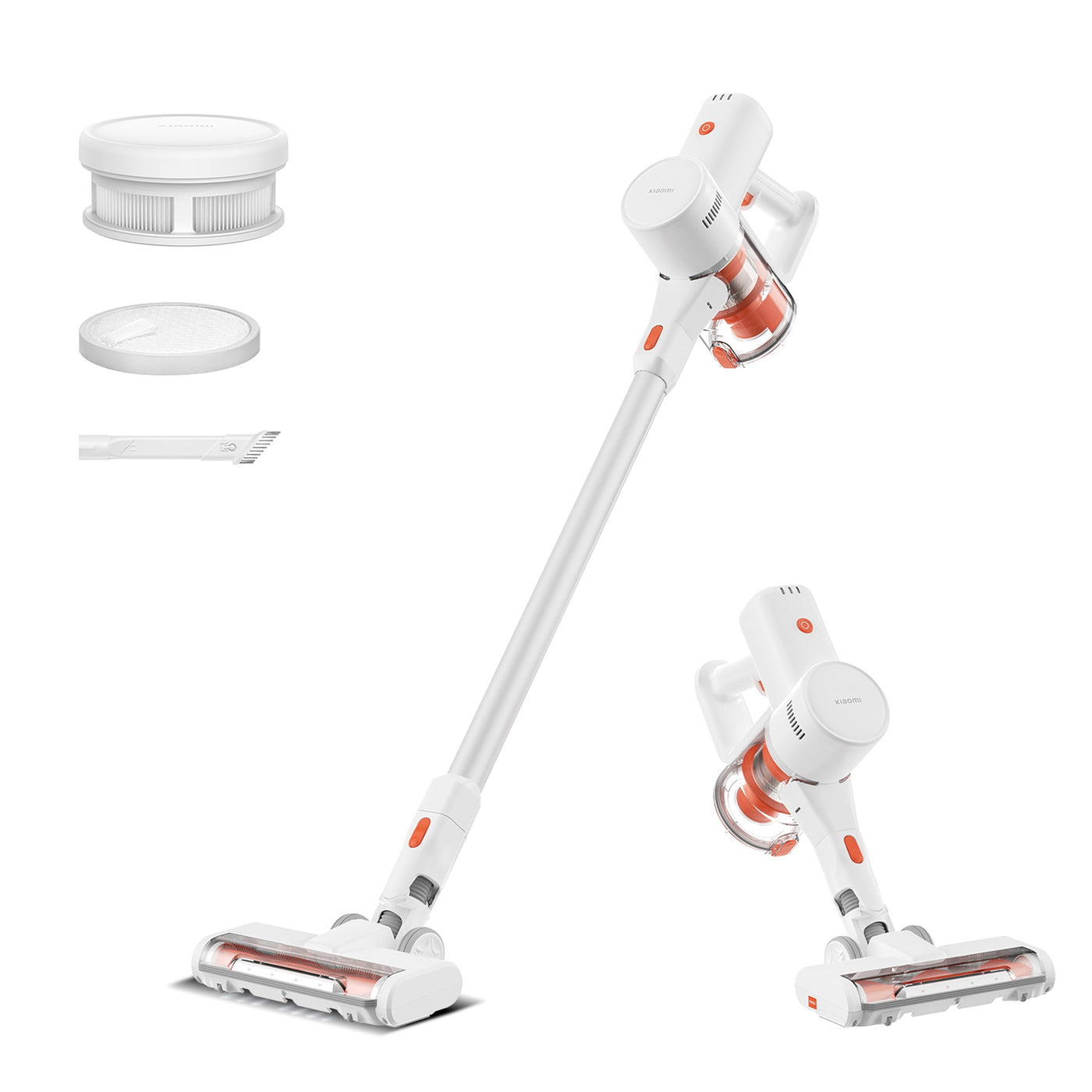 XIAOMI G20 Lite Kabelloser Stabstaubsauger - Bis zu 18.000Pa Saugleistung, LEDs zur Staub- & Fleckerkennung, bis zu 45 Min. Laufzeit, Neues 2-in-1 Bürstenkopf-Set