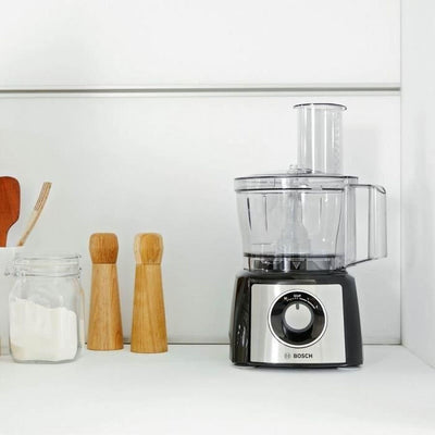 Bosch MCM3501M Küchenmaschine MultiTalent 3, 800 Watt, schwarz/Edelstahl