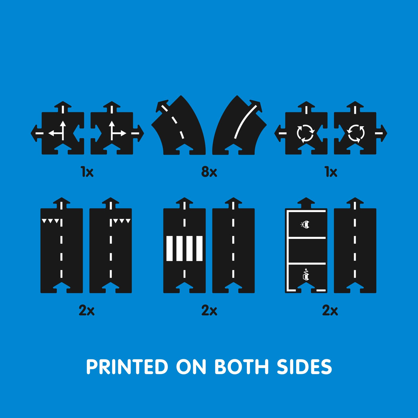 Waytoplay Expressway - Die Flexible Spielzeugstraße, 16 st. Spielen Sie mit Ihren Autos drinnen und draußen. Hergestellt in den Niederlanden