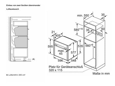 NEFF B54CR31N0 Einbau-Backofen N70, Integrierbarer Backofen 60 x 60cm, Slide&Hide, Full Touch TFT-Display, Automatikprogramme, Soft Open & Close, Edelstahl