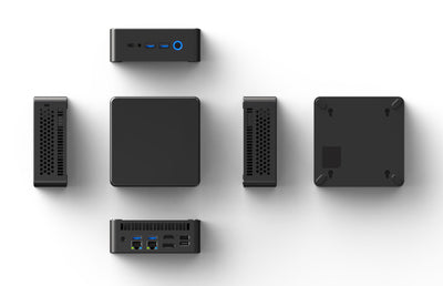 shinobee difinity Gaming Mini PC, AMD Ryzen™ 5 5500U 12-Thread CPU, 4.0 GHz, 16 GB DDR4, 512 GB SSD NVME, Radeon™, HDMI, DP, BT, USB 3.0, WLAN, Windows 11 Prof. 64, MS Office, 3 Jahre Garantie! #7475