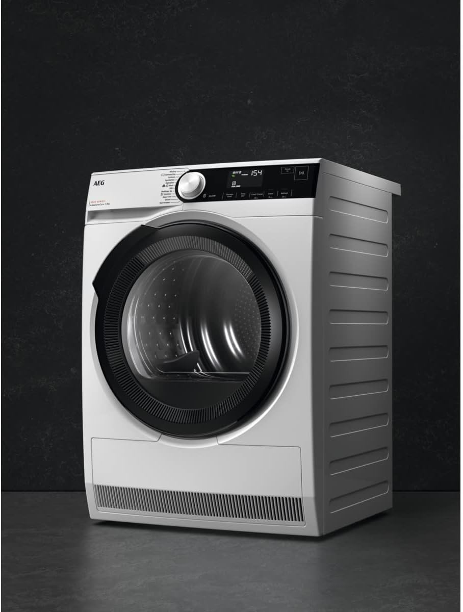 AEG TR8T70680 Wärmepumpentrockner / Serie 8000 mit AbsoluteCare® / Testsieger der Stiftung Warentest / 8,0 kg / A+++ / energiesparend / Mengenautomatik / Knitterschutz / Kindersicherung / Schontrommel