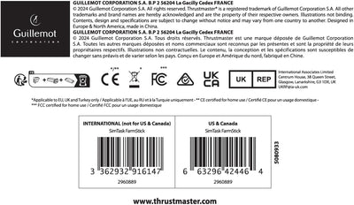 Thrustmaster SimTask FarmStick – Präziser und Multifunktionaler Joystick für Farming-Simulatoren, Fahrzeugsteuerung und Arbeitsgeräte auf PC