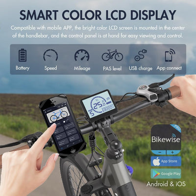 Fafrees F26 PRO Damen E-Bike Herren mit App 26 Zoll Tiefeinsteiger [ Offiziell ] Ebike 36V/14,5AH E Fahrrad, 250W Elektrofahrrad