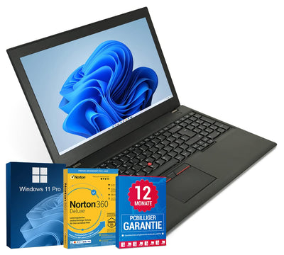 Lenovo ThinkPad T550 15,6 Zoll Full HD Laptop Intel Core i5-5300U@ bis zu 2,9 GHz 8 GB 256 GB SSD mit Windows 11 Pro & GRATIS Antiviren-Software inkl. 12 Monate Garantie (Generalüberholt)