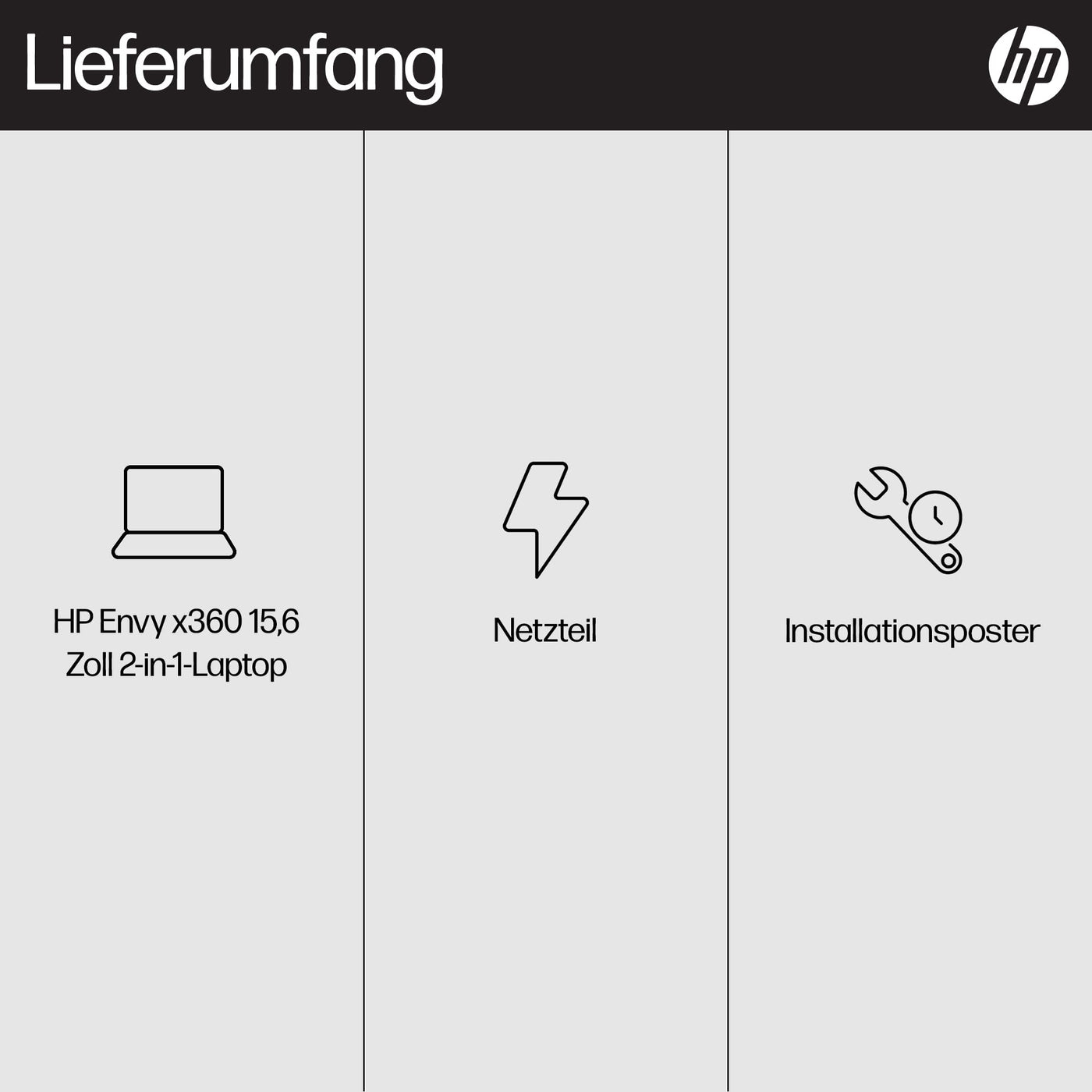 HP Envy x360 2-in-1 Laptop, 15,6" FHD OLED Touchdisplay, Intel Core i7-1355U, Intel Evo, 16 GB DDR5 RAM, 512 GB SSD, Intel Iris Xe, Windows 11 Home, QWERTZ Tastatur, Silver [Exklusiv bei Amazon]