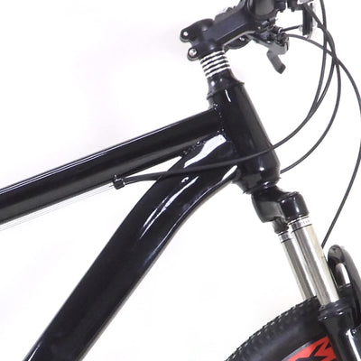 MTB Mountain-Bike 26 Zoll 21-Gang Fahrräder Aluminium Mountainbike Positionierschwungrad Schwarz für Damen Herren Mädchen Jungen