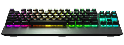 SteelSeries Apex 7 TKL - Mechanische Gaming-Tastatur – Kompakt (TKL) – OLED Smart Display – Rot Schalter – Deutsches (QWERTZ) Layout - Kompakt (TKL)