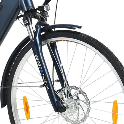 smartEC Trek-28H E-Bike Trekking Herren 250W Hinterradmotor Li-Ion Akku 36V/13Ah Elektrofahrrad 28 Zoll Reichweite 90km bis 25 km/h Trekking City (Schwarz)
