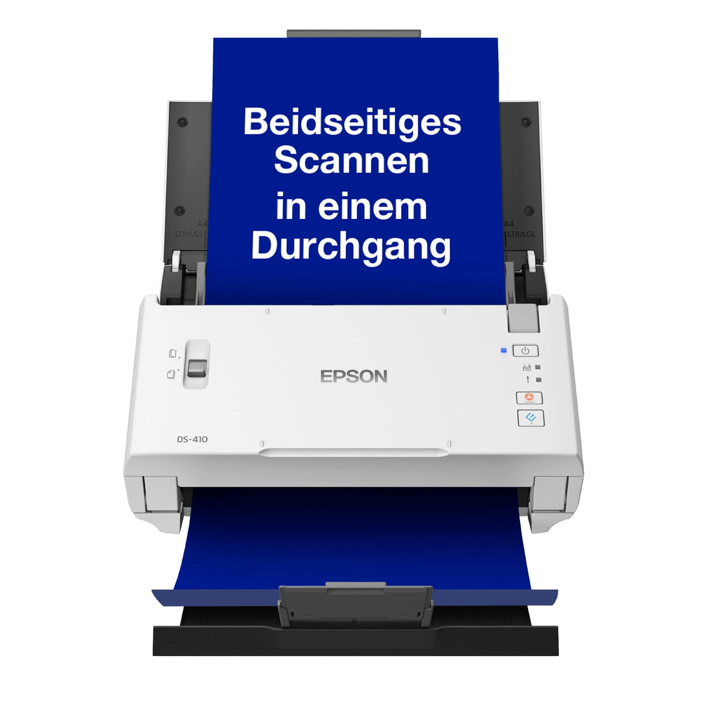 Epson WorkForce DS-410 Dokumentenscanner (Scanner, DIN A4, beidseitiges Scannen in einem Durchgang, 600dpi, USB 2.0)