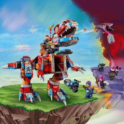 LEGO DREAMZzz 2-in-1 Coopers Dino-Mech C-Rex, Spielzeug-Pterodaktylus, T.Rex-Actionfigur für Jungen und Mädchen, kreatives Spielzeug, Abenteuer-Set, Geschenk für Kinder ab 9 Jahren 71484