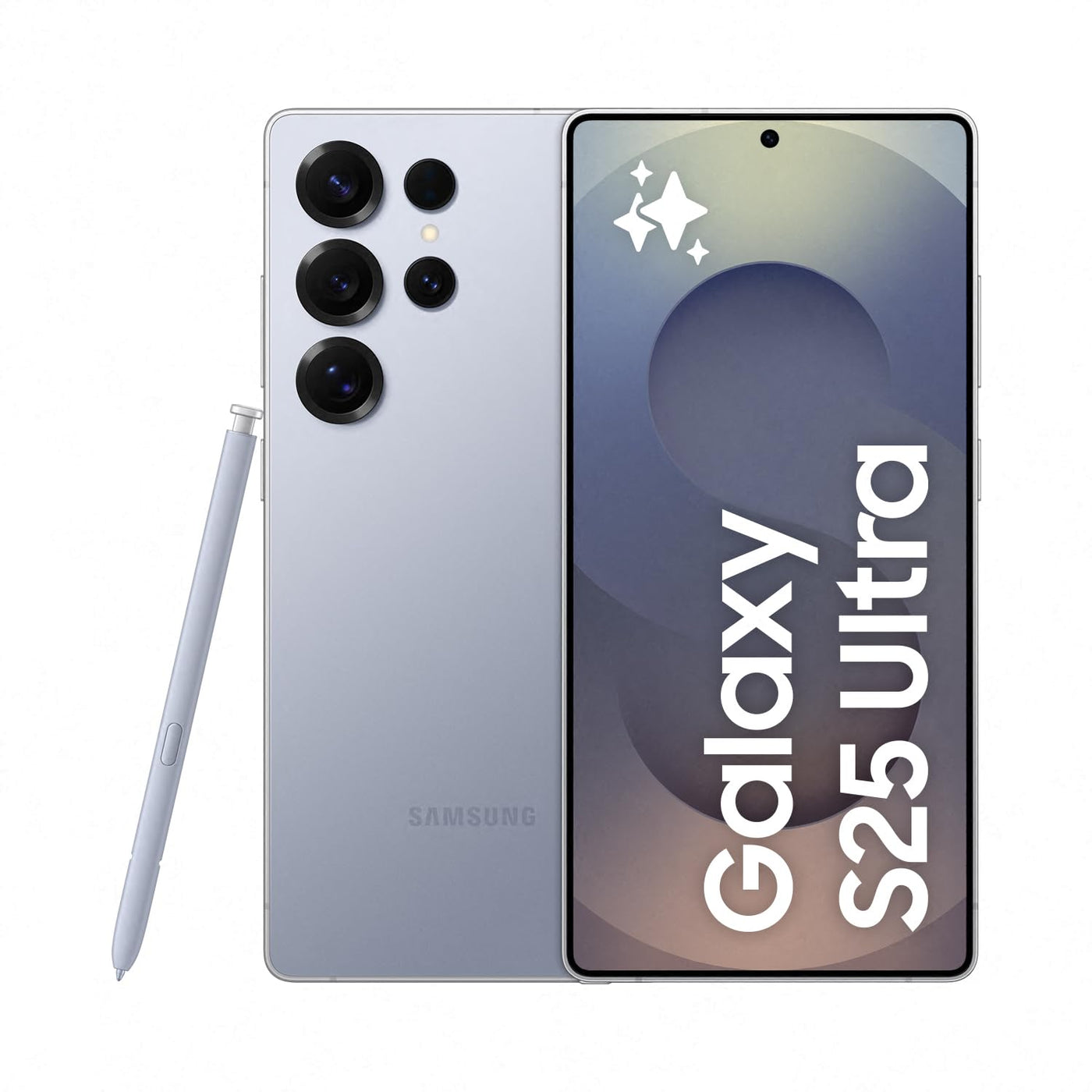 Samsung Galaxy S25 Ultra AI Smartphone mit Galaxy AI, ohne Vertrag, AI Handy mit Android, 12 GB RAM, 256 GB Speicher, 200-MP-Kamera, Titanium Silverblue, 3 Jahre Herstellergarantie