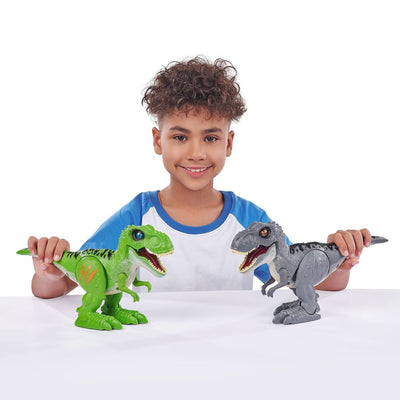 Robo Alive Angreifender T-Rex Serie 2, Dinosaurier-Spielzeug, batteriebetriebenes Roboter-Spielzeug (grün)