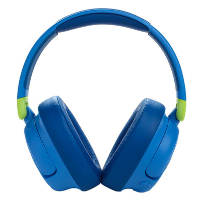 JBL JR 460NC On-Ear-Kopfhörer, kabellos, für Kinder, bis zu 30 Stunden Wiedergabe und sicherer Klang – Blau