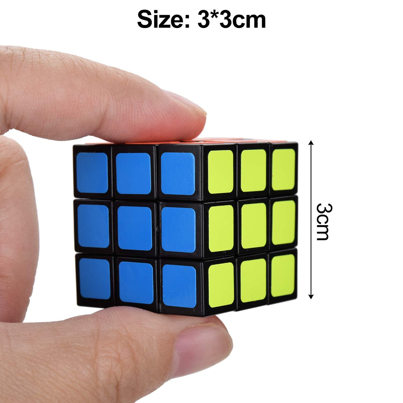 12 Stück Mini Zauberwürfel Set, Party Mitgebsel Magic Würfel für Kindergeburtstag Gastgeschenke Weihnachten Reisespiele Kindergeburtstag (3 * 3 * 3cm)