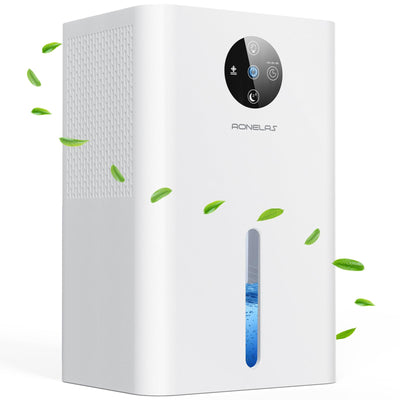 Luftentfeuchter Elektrisch 1800ML,Raumentfeuchter Extra leise, Tragbarer Dehumidifier mit Automatisches Abtauen &automatischer Abschaltun,7-Farbiges LED Licht.
