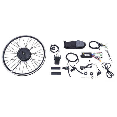 Elektrofahrrad Umbausatz|24 Zoll 36V 500W E-Bike Conversion Kit, Umbau Motor Kit E-Bike Radfahren Nabe Umwandlung Dual Mode Controller|30-35KM/H (Vorderrad)